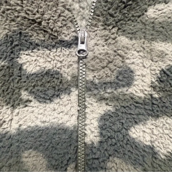 Koolaburra By Ugg Sherpa Camo Sage Pullover‎ 1/4 Zip Sweatshirt XS - Picture 4 of 13